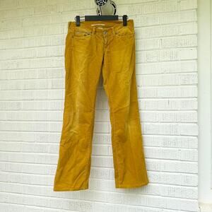 Vintage Nolita North Little Italy Low Rise Mustard Yellow Corduroy Pants